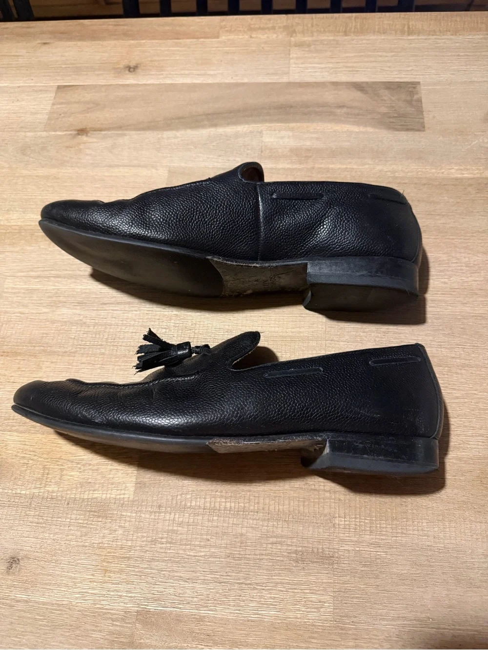 Allen Edmonds Men's Black Leather Tassel Loafers